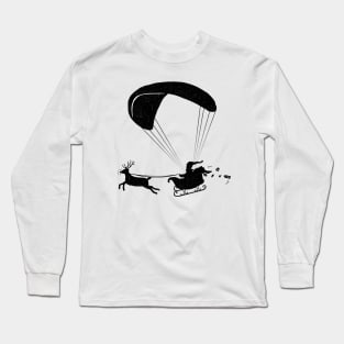 Happy Holidays - Paragliding Santa - Textless Long Sleeve T-Shirt